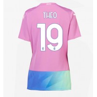Koszulka piłkarska AC Milan Theo Hernandez #19 Strój Trzeci dla kobiety 2023-24 tanio Krótki Rękaw